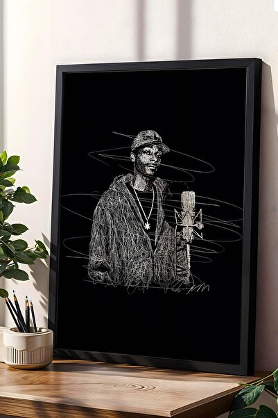 Saturn Snoop Dogg Portrait Framed Painting Rap Hip Hop - Aesthetic Poster