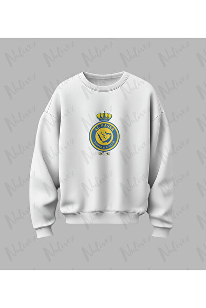 Nulivez Al-Nassr Design Back Printed High Quality Unisex Oversized O Neck Sweatshirt