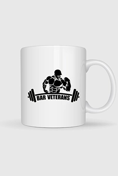 Bahriyeli Collection Bar Veterans Gym Fitness Printed Cup