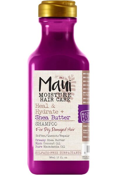 Maui Moisture Heal & Hydrate + Shea Butter Shampoo, 13 oz, Sulfate Free