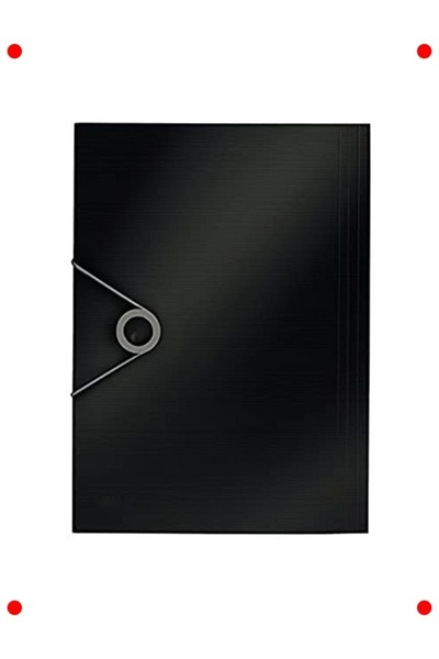 markentegra Elastic Band File Folder, A4 Size, Black