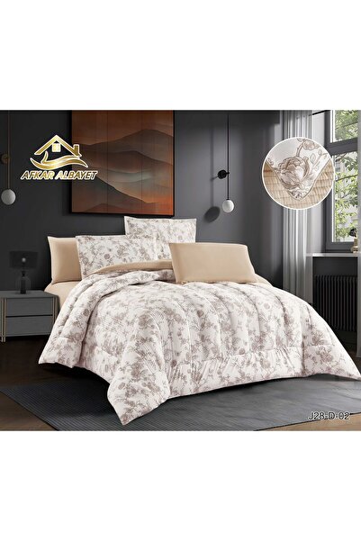 Afkar Albayet Patterned 2-person 6-piece bedspread, Nile fabric, premium filling