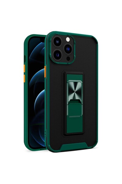 Flippy Phone Case for Apple iPhone 13 Mini - Defender Sergeant Brave, Magnetic with Stand, Dark Gree