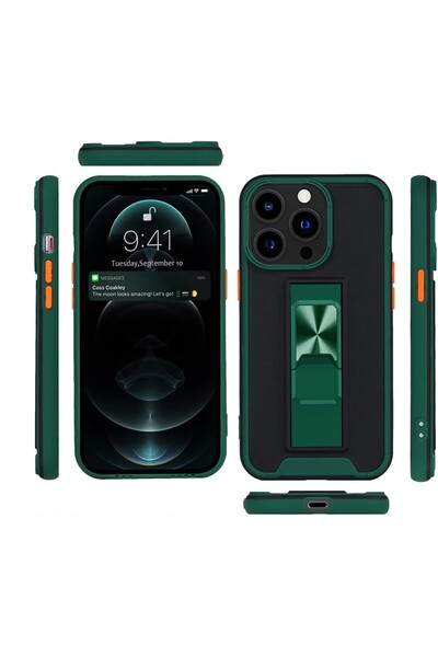 Flippy Phone Case for Apple iPhone 13 Mini - Defender Sergeant Brave, Magnetic with Stand, Dark Gree