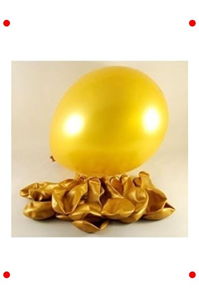 markentegra Set of 12 Gold Metallic Party Balloons