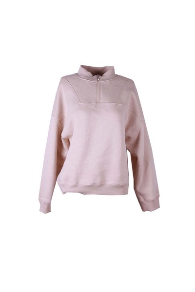 trender ψηλός λαιμός Γυναικείο φούτερ με φερμουάρ 26KL71S95008