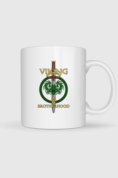 Bahriyeli Collection Viking Brotherhood Printed Mug Cup