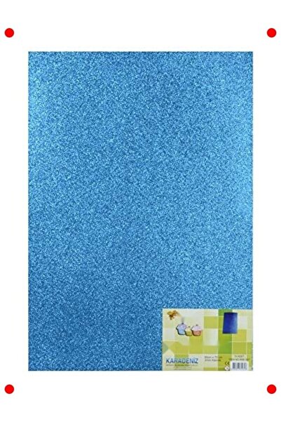 markentegra Simli EVA Köpük Levha, Mavi, 50x70 cm, 2 mm Kalınlık