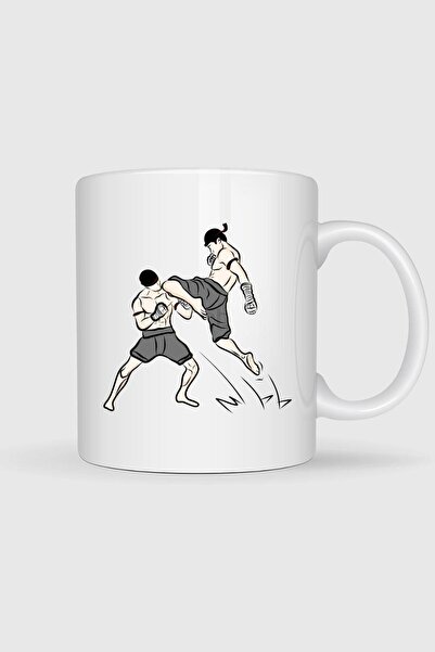 Bahriyeli Collection الفنون القتالية الملاكمة التايلاندية موي بوران مطبوع كوب...