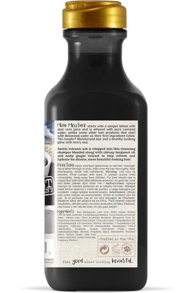 Maui Moisture Detoxifying + Shampoo, Volcanic Ash, 13 Fl Oz