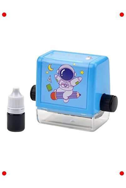 larstkas Matematik Öğrenme Rulo Damgası + Mürekkep (Mavi)