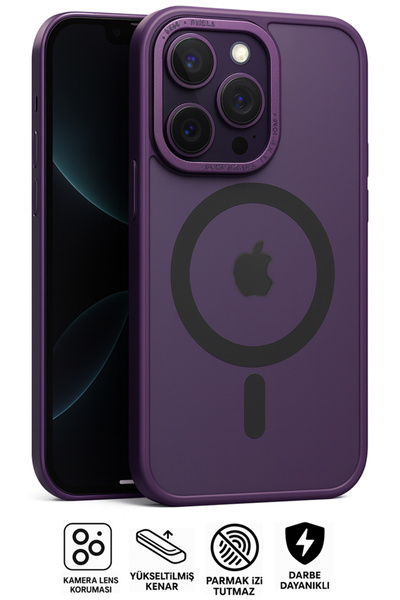 Tech&bello accessories iPhone 13 Pro Magsafe Camera Protruding Lens Protected Shock-Absorbing Phone Case