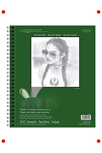 markentegra 100 Sheets Recycled Sketchbook 11X14 Inches