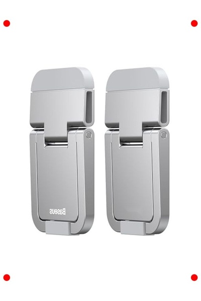 markentegra Thin Laptop Support Leg, 2 Pieces, Silver
