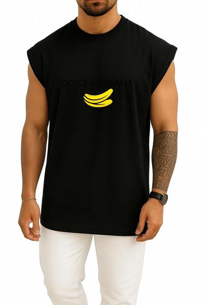 Bahriyeli Collection قصة فضفاضة دولتشي بانانا ثيرستي مطبوع أتليت