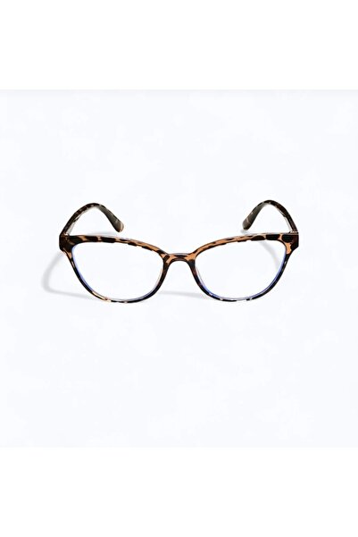 PİYESBOUTİQUE Ariana Cat Eye Cat Eye Bone Transparent Women Men Unisex Blue Light Protecting Screen Glasses Eyewear