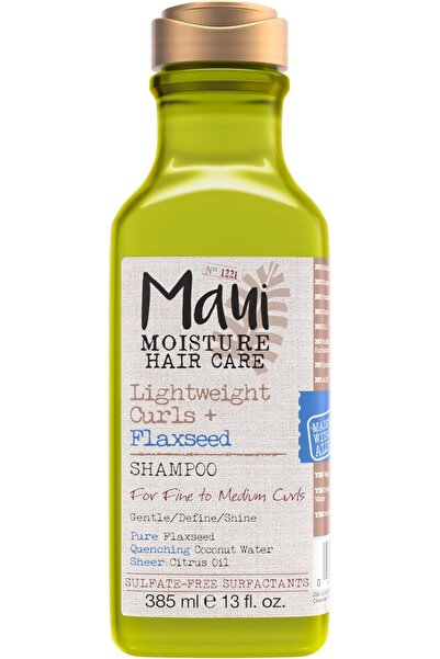 Maui Moisture Lightweight Curls + Flaxseed Shampoo, Paraben & Silicone Free, 380 ml