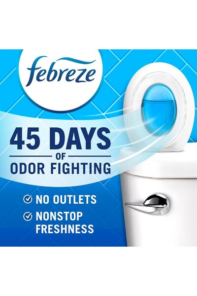 Febreze Bathroom Air Freshener, Linen & Sky Scent, 4 Count