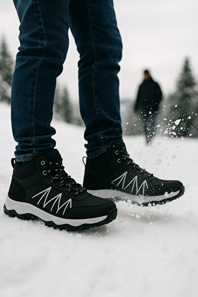 OUTLET41 Erkek Outdoor Kışlık Trekking Bot – Suya Dayanıklı, Kaymaz Taban, Te...