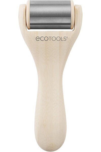 Ecotools Ice Roller Stainless Steel Cooling Roller for Face & Neck, Bamboo Handle, Cruelty-Free