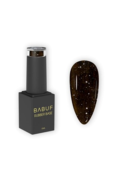 BABUF Rubber Base Glitter - Mocha Secret (RBG 20), 15 ml