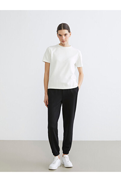 LC Waikiki Lcw Vision Black Elastic Waist Women's Jogger Sweatpants