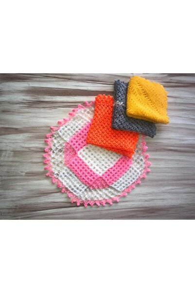 MOR TIRTIL مجموعة من 4 قطع من قماش الاستحمام المحبوك يدويًا، هدية زفاف، أعمال...