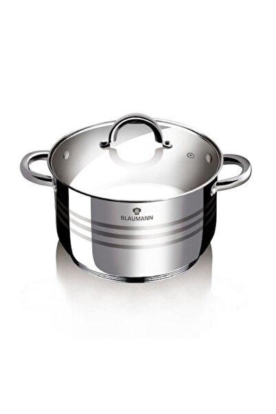 Blaumann pot with lid, stainless steel, 20 cm, 4.3 L