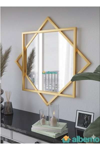 Nokta Sehpa Home 8 Köşeli Gümüş Dekoratif Hol Aralık Salon Ofis Banyo Wc Duva...