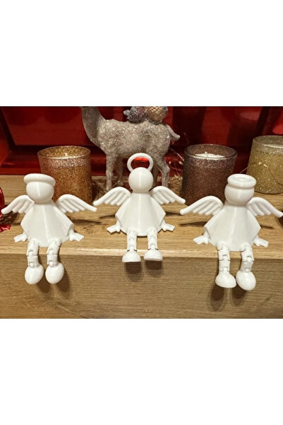 FLEXIS WE MAKE IT POSSIBLE FOR YOU 3 ADET Eklemli Oturan Melek Figür Seti