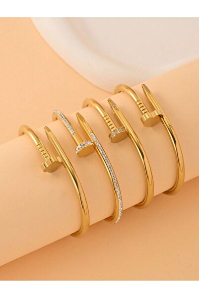 Inovius Set 4 Bratari Luxury Edition placate cu Aur - YY4455