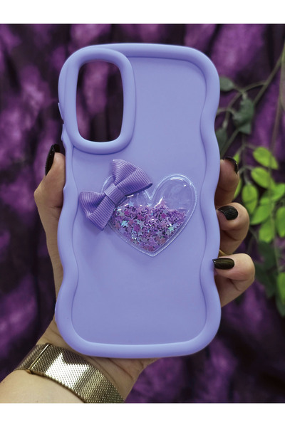 Magic Ring حافظة هاتف سامسونج جالاكسي A15 متوافقة مع تصميم القلب والشريط اللا...