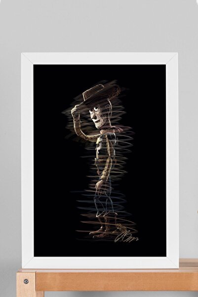 Saturn Toy Story Sheriff Woody Framed Painting - Aesthetic Poster