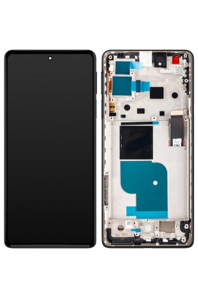 GERICOM Motorola Edge 30 Pro Touchscreen Display with Frame - Black (Service Pack)