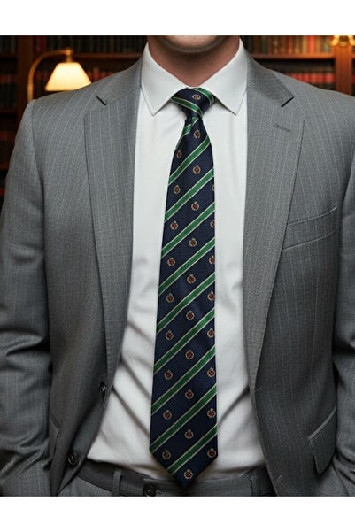 Evendi Tie, Navy/green