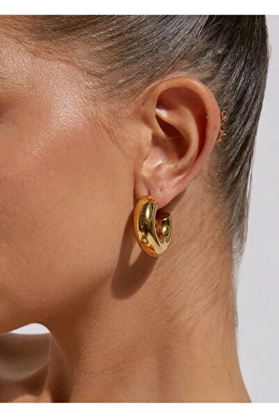 Twinssis Accessories Curved Large Hoop Earrings