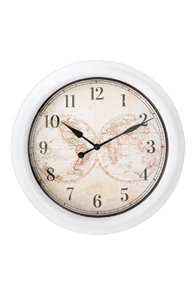 ACTION Clock, White