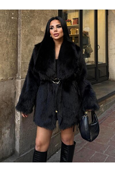 maymagaza Larissa Kürk Siyah