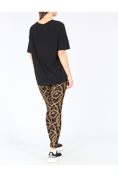 Evendi Tights, Black/Yellow