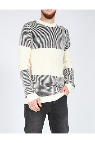 Evendi Sweater, ecru/black