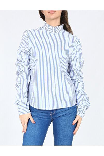 Evendi Blouse, White/Blue