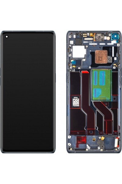 GERICOM Touchscreen Display for Oppo Find X3 Neo / Reno5 Pro 5G with Frame, Black (Starlight Black), Xtreme