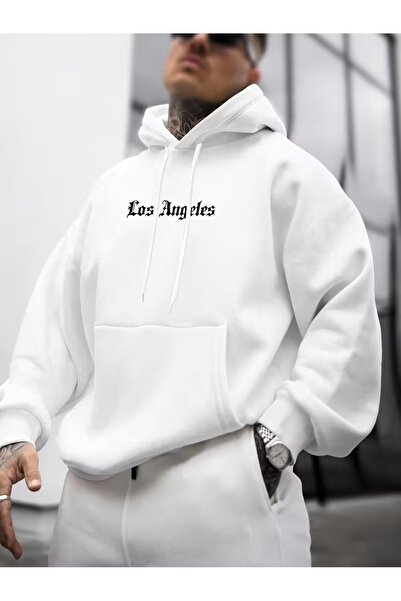 LAYORA The Trend of Men's and Women's Loose Hooded Slippers from Los Angeles, with Front and Back Prints