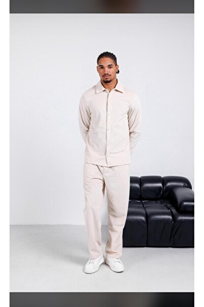 ATKGİYİM Velvet Fabric Jacket Pants Set Combination |   Comfortable Fit |   C...