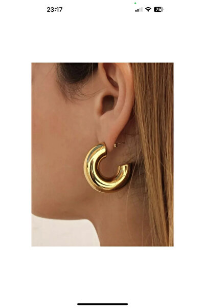 Twinssis Accessories Curved Large Hoop Earrings