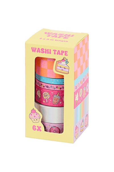 Evendi Set banda adeziva decorativa Washi, Mix culori