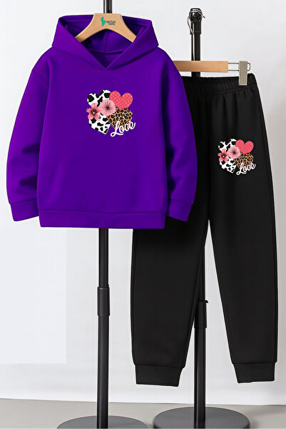 CACTUS COLLECTION cu glugă Swea tricou Copii set 3 fire Bumbac INIMĂ