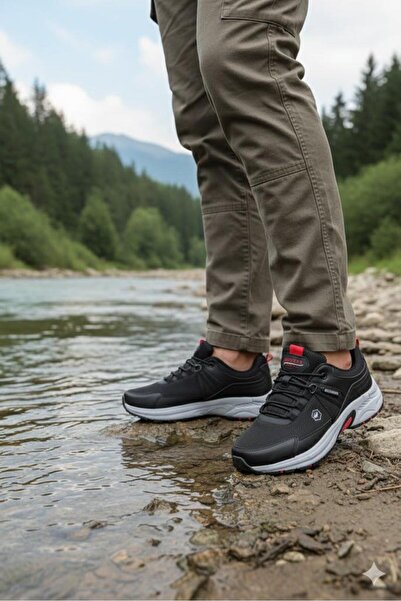 fort 2709 Wks Negru Roșu Pantofi confortabili pentru exterior Pantofi pentru ...