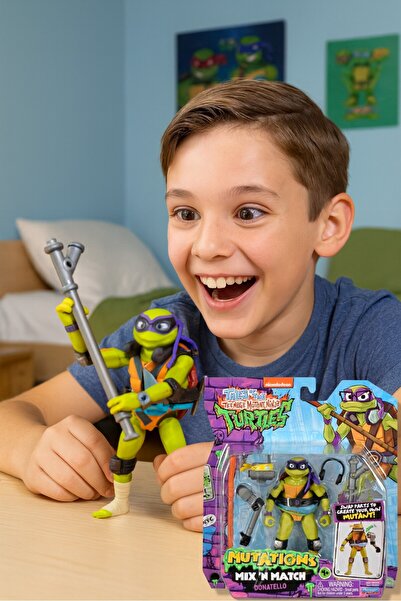 TOYFEST Ninja Turtles Donatello Ninja Turtles Mutations Mix N Match 12 cm Action Figure Set
