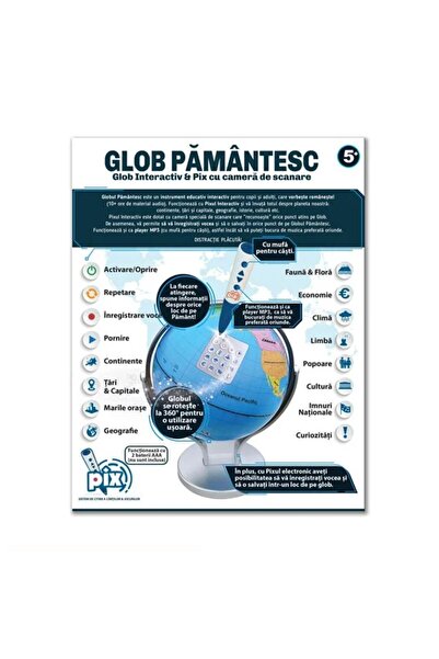 OEM Interactive Earth Globe + Pen with Scanning Camera – Educational geography & culture game